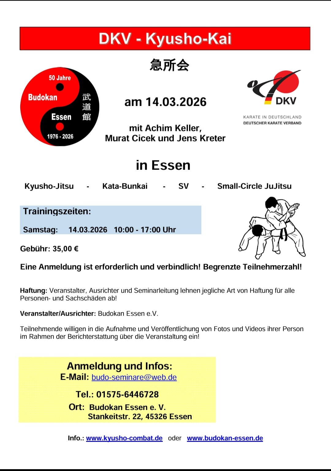 Kyusho-Kai Seminar am 14.03
